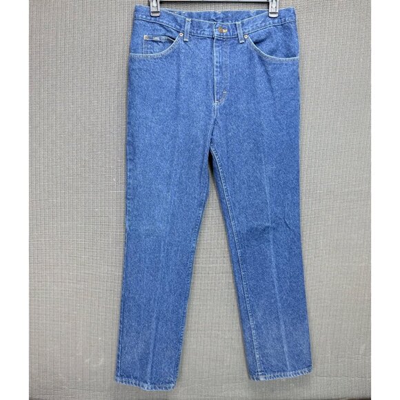 Lee Genuine Jeans Mens Size 36X32 Blue Denim Straight-Leg Classic Fit - Picture 2 of 9
